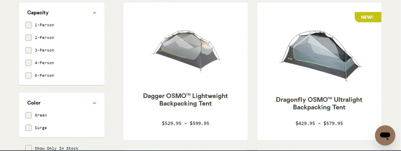 Screenshot via https://www.nemoequipment.com/collections/tents-and-shelters