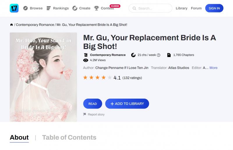 Screenshot of https://www.webnovel.com/book/mr.-gu-your-replacement-bride-is-a-big-shot!_21648543206154005
