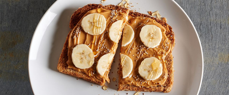Multigrain toast with nut butter