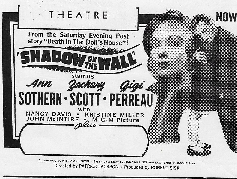 Photo:  IMDb - Shadow on the Wall (1950)