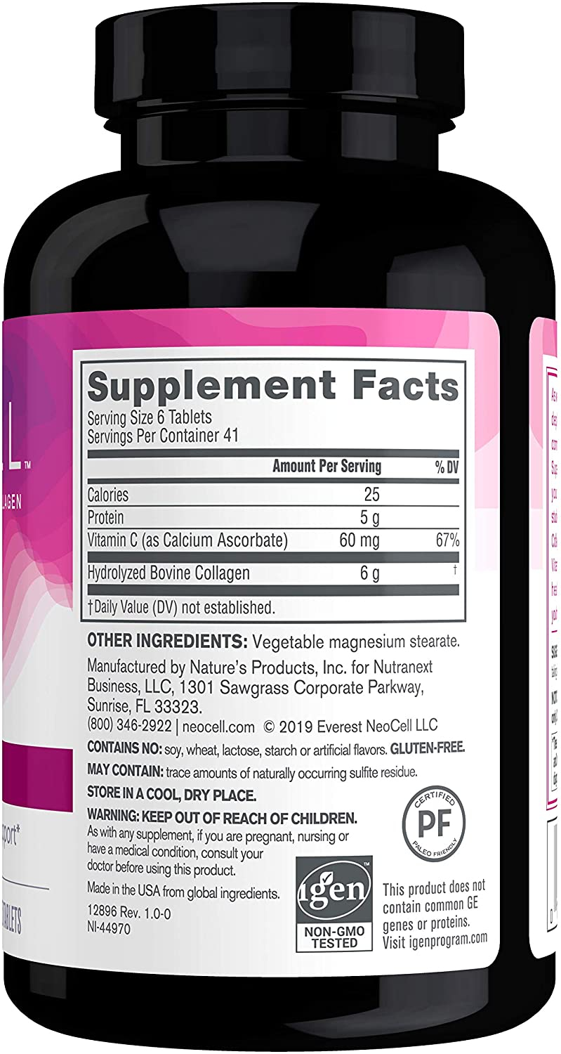 NeoCell Super Collagen with Vitamin C, 250 Collagen Pills. Photo: amazon.com