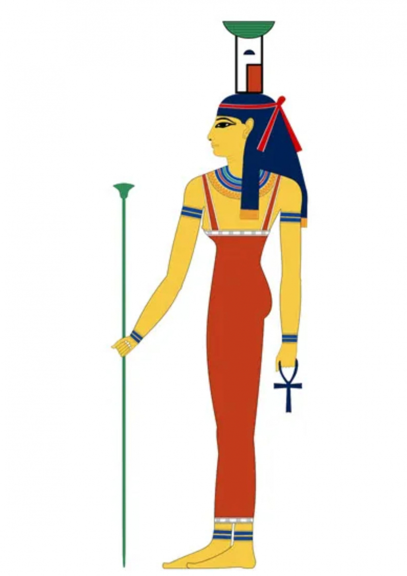 A portrait of Ancient Egyptian Goddess Nephthys