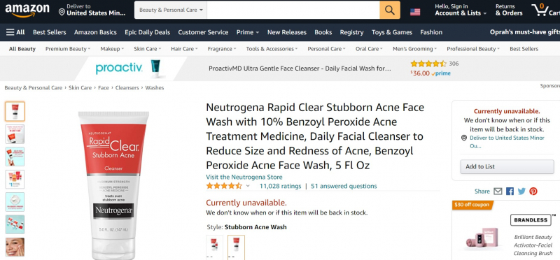 Neutrogena Rapid Clear Stubborn Acne Cleanser,https://www.amazon.com/