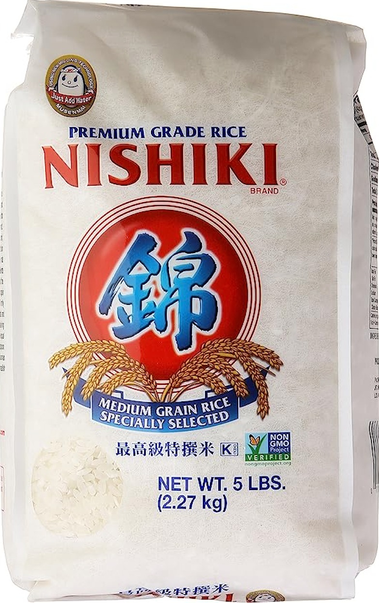 Image via www.amazon.com/Nishiki-Medium-Grain-Rice-Pound