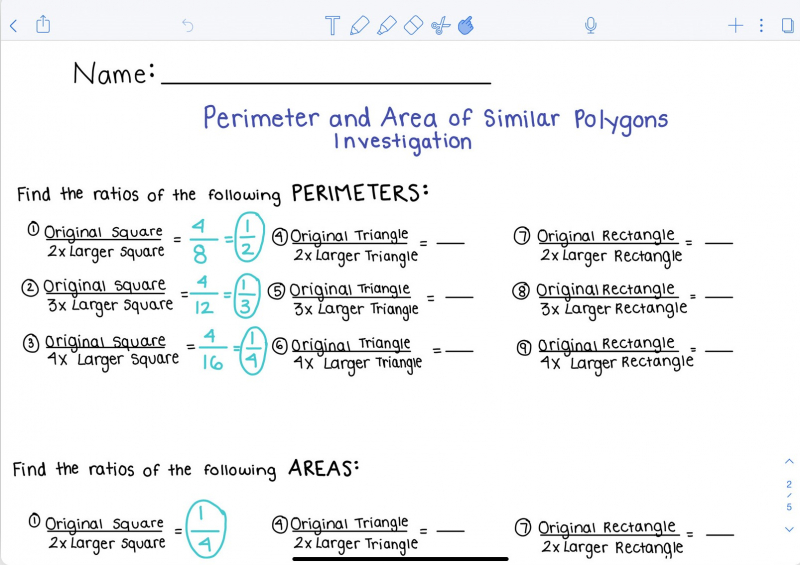 Photo on Notability (https://support.gingerlabs.com/hc/en-us/articles/360040604772-Tips-for-Online-Learning-with-Notability)