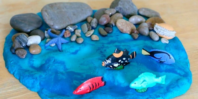 Ocean Playdough Adventures - Photo via teachingexpertise.com