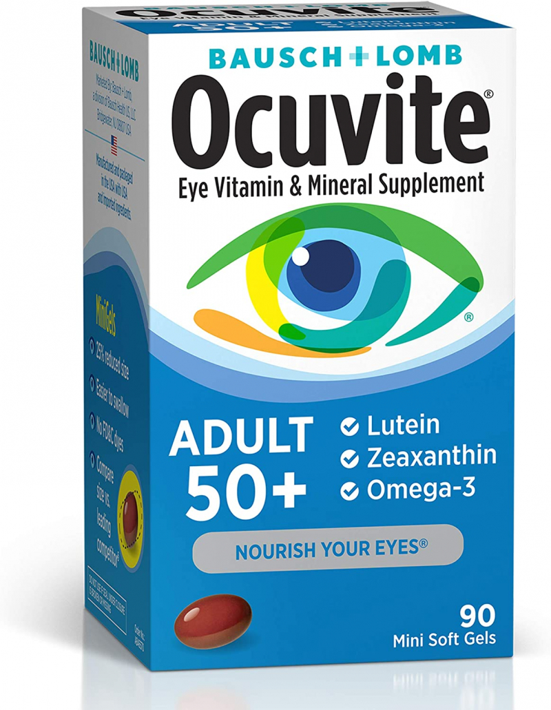 Ocuvite Eye Vitamin & Mineral Supplement Adult 50 Plus. Photo: amazon.com