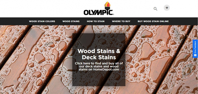 Olympic Paint and Stain is a leading provider of paints and coatings, as well as glass and speciality materials - Screenshot photo