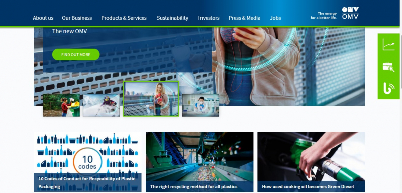 OMV is an Austrian multinational oil, gas and petrochemical company with headquarters in Vienna, Austria - Screenshot photo