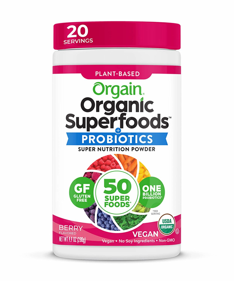 Orgain – Organic Green Superfoods Powder Berry. Photo: amazon.com