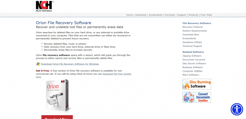 Screenshot via https://www.nchsoftware.com/data-recovery/