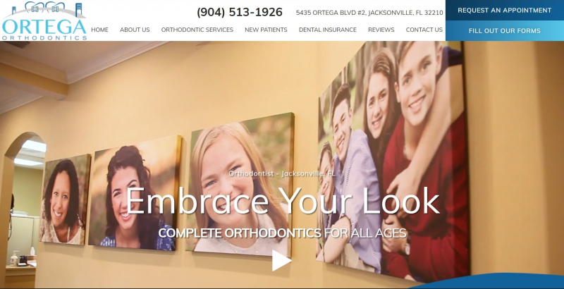 Ortega Orthodontics. Photo: screenshot