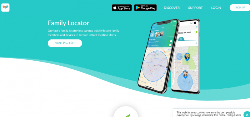 OurPact Kids Tracking, from https://ourpact.com/family-locator-kid-tracker/