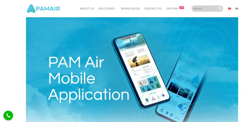 Screenshot of https://pamair.org/en/service/pam-air-mobile-application/