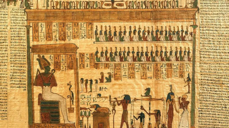 Page 125 of the Papyrus Book of the Dead entitled ‘The Weighing of the Heart’ - University of Chicago Teaching of the Middle East