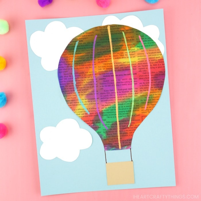 Paper Plate Hot Air Balloon Craft - Photo via Pinterest