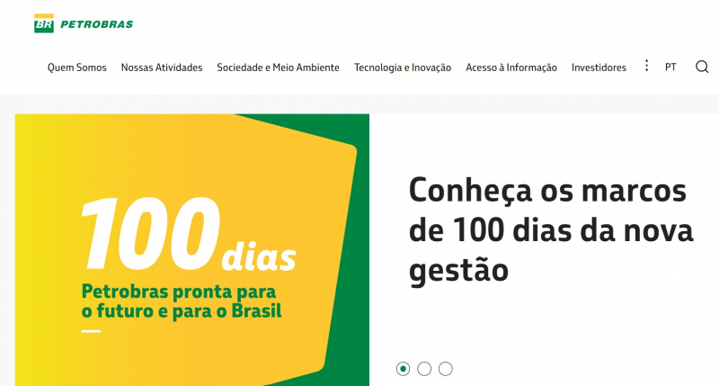 Screenshot of https://petrobras.com.br