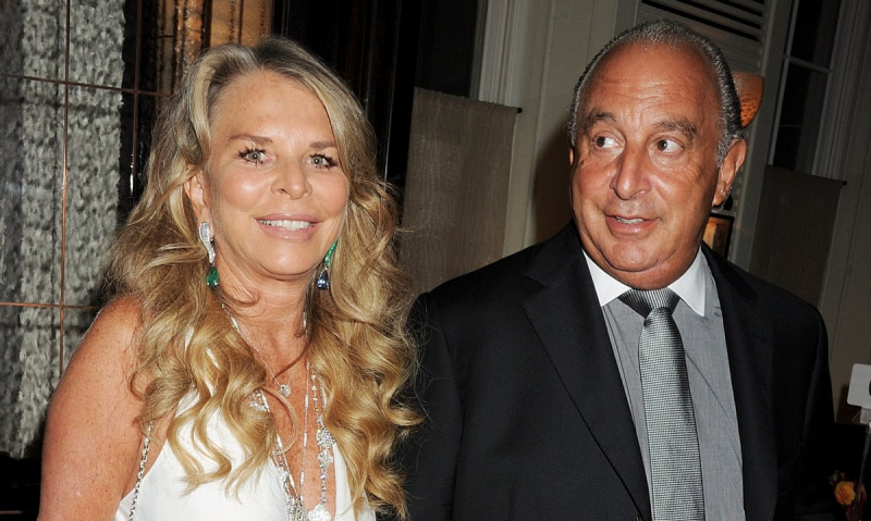 Philip Green and his wife Cristina.