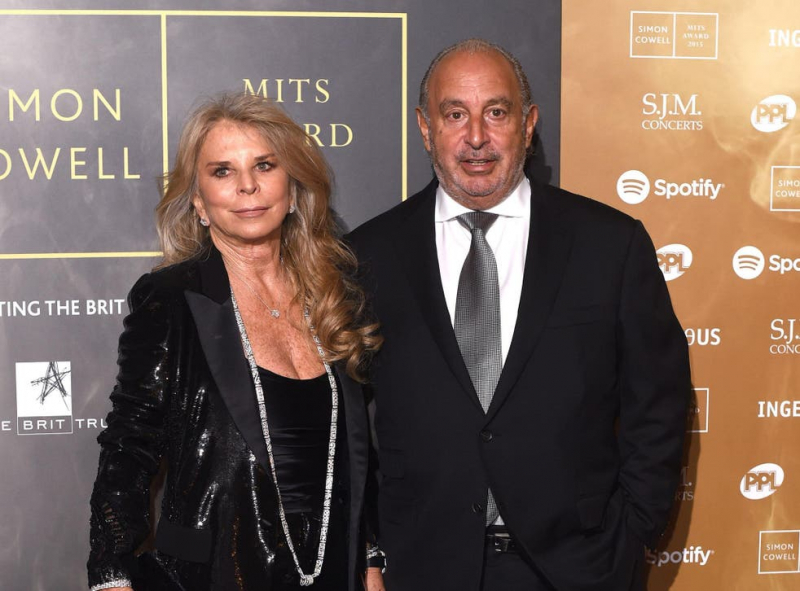 Philip Green and his wife Cristina.