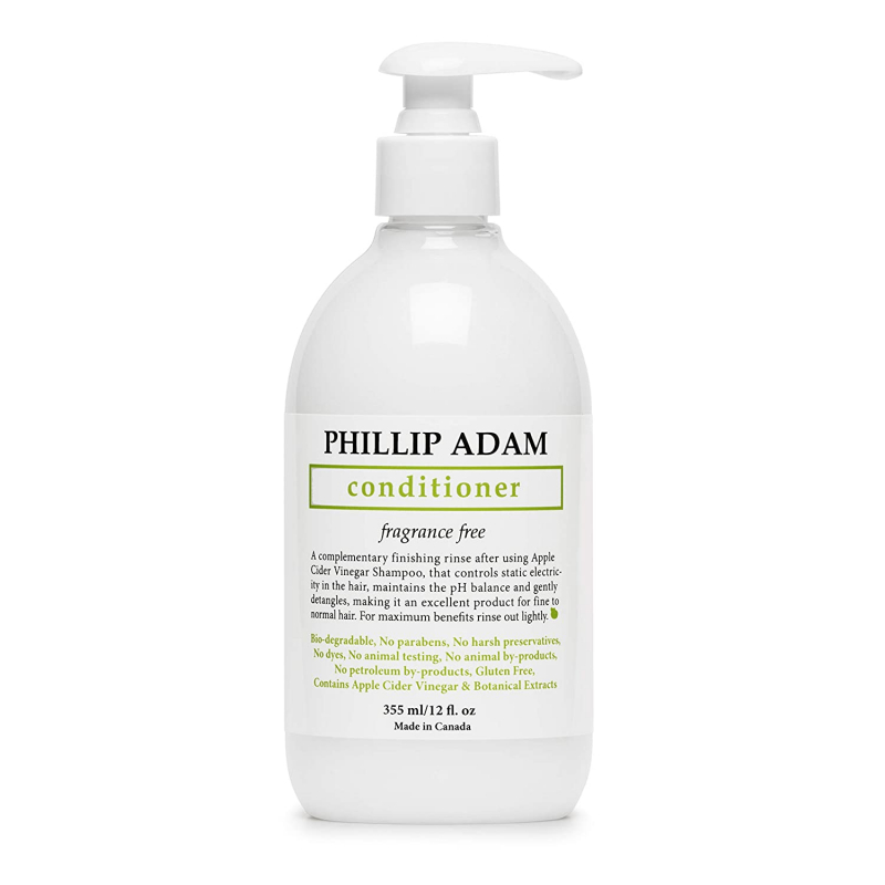Phillip Adam Fragrance-Free Conditioner – Apple Cider Vinegar Formula. Photo: amazon.com
