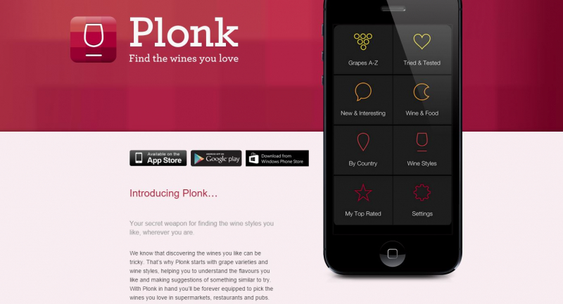 Plonk  aims to be your secret weapon for finding wine styles you might love- Source: Josephine ring