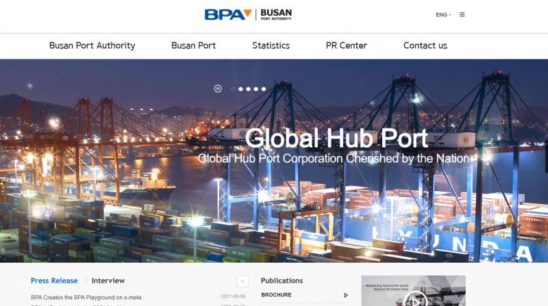 Port of Busan, South Korea Website