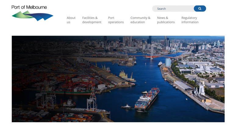 Port of Melbourne Website