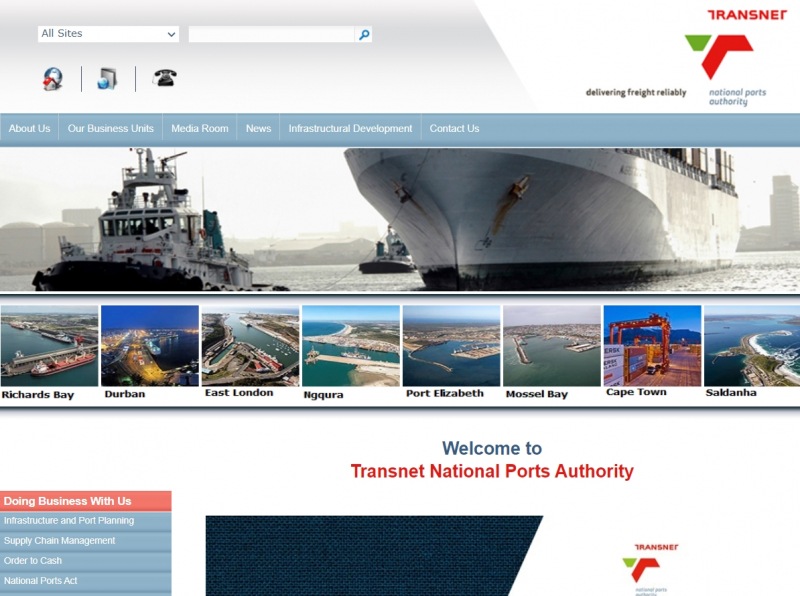 Transnet National Ports Authority Port of Saldanha Private Website