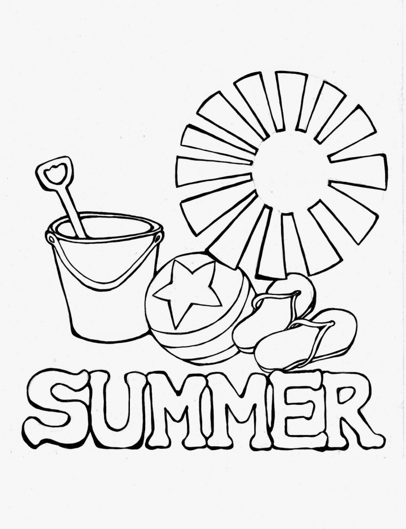 Printable Summer Coloring Pages - Photo via Pinterest