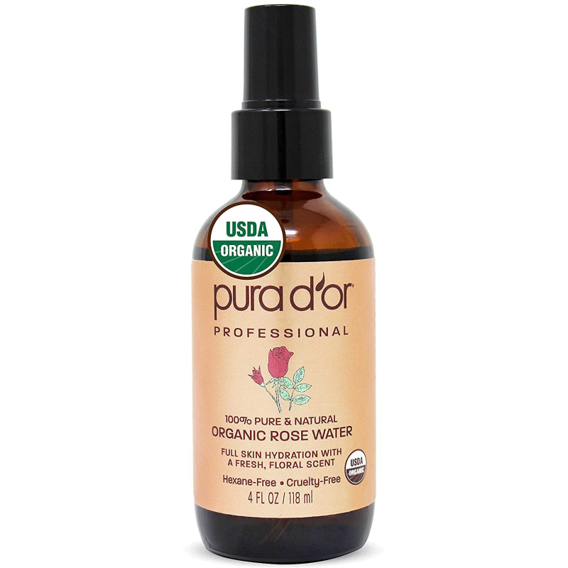 Pura D’or Organic Rose Water Toner. Photo: amazon.com