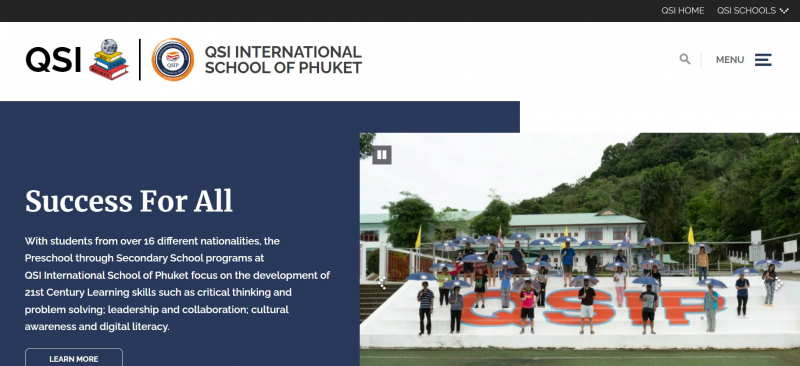 Screenshot of https://phuket.qsi.org/