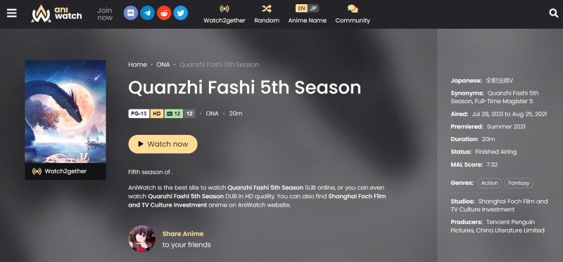 Download Quanzhi Fashi (Full-Time Magister) (Season 1-4) Eng Sub