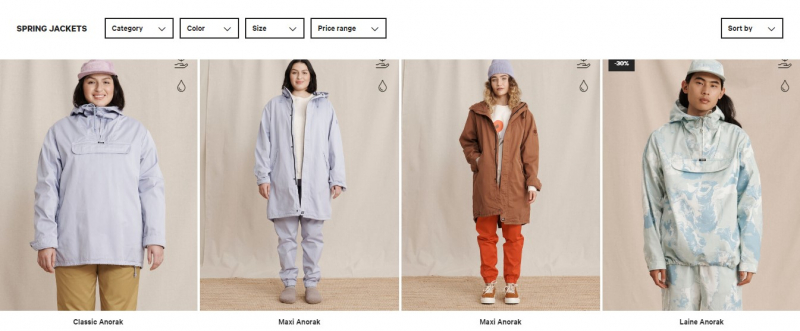 Screenshot of https://www.r-collection.com/category/196/spring-jackets