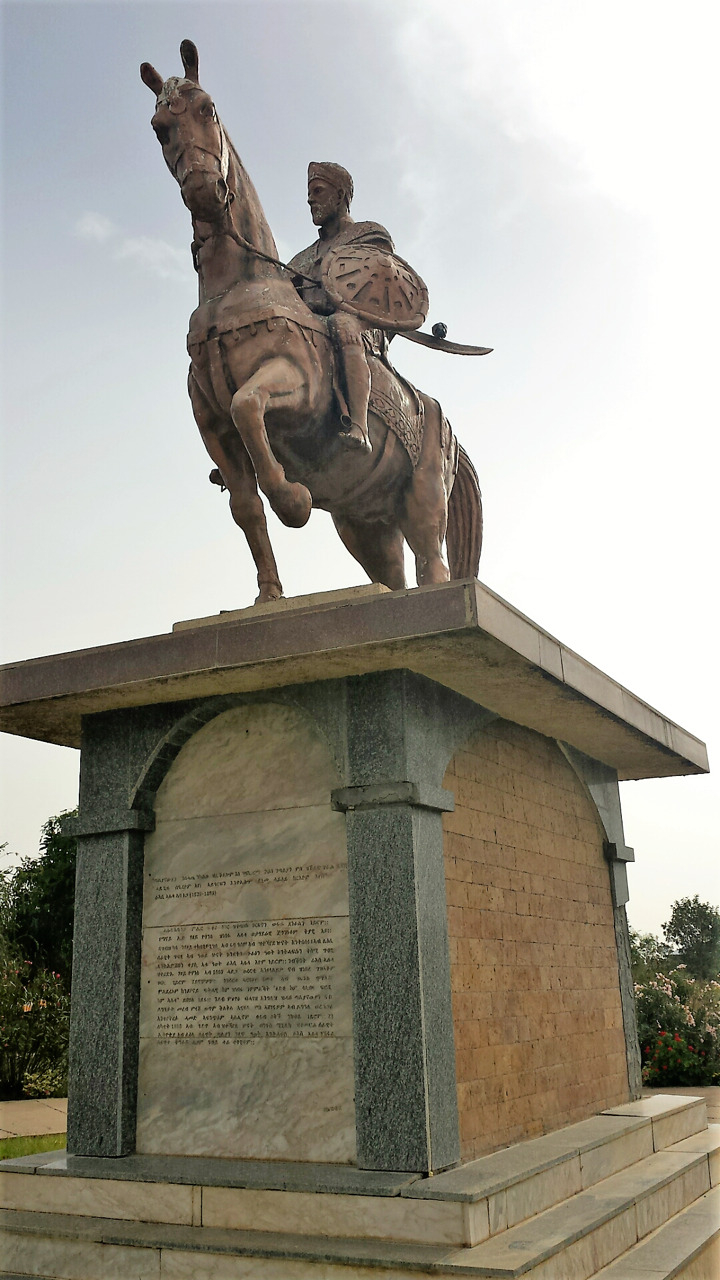Photo:  Equestrian statues - Equestrian statue of Ras Alula Engida