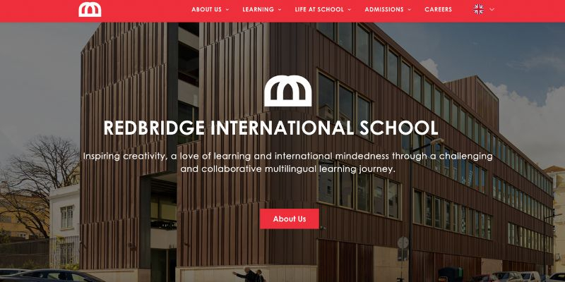 Screenshot of https://www.redbridgeschool.com/