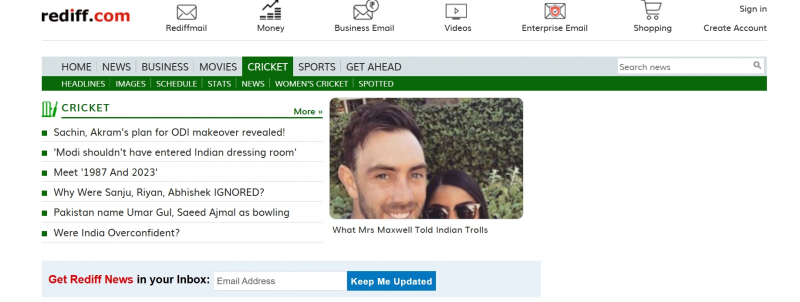 Screenshot via https://www.rediff.com/cricket