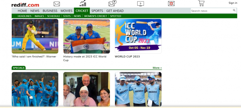 Screenshot via https://www.rediff.com/cricket