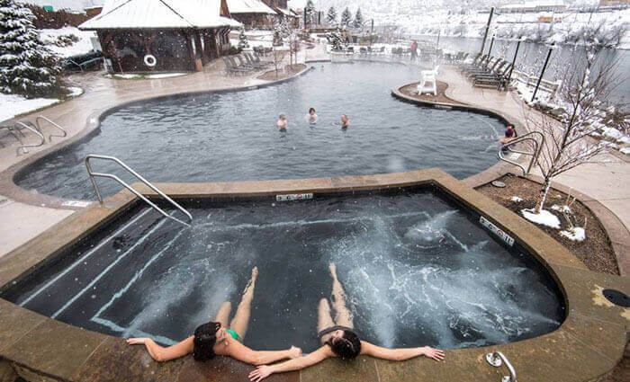Relax in the hot springs of Glenwood Springs