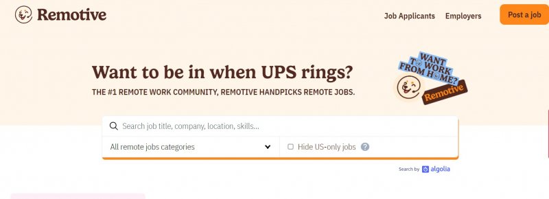 Remotive - Get relevant job opps, support from community, & a smooth process