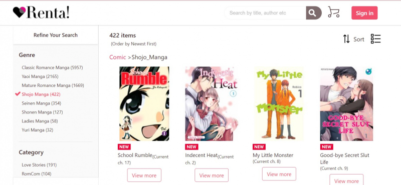 Screenshot of https://www.ebookrenta.com/renta/sc/frm/search?genm=Shojo_Manga&type=cover&rsi=c
