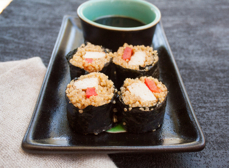Tofu Sushi Rolls with Quinoa (Via: Create Mindfully)
