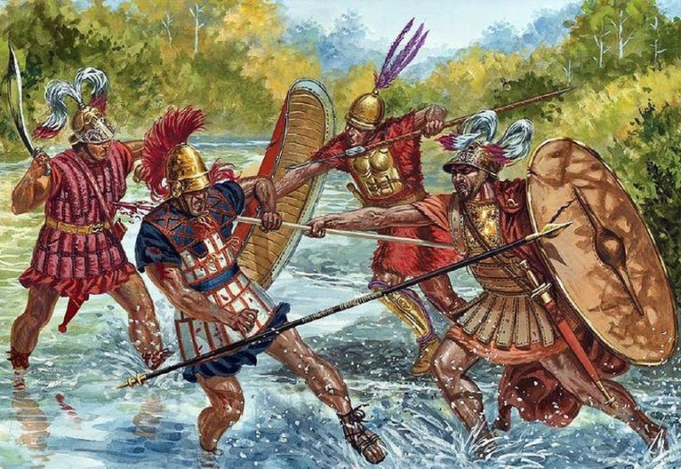 Weapons and Warfare of Early Roman army - Photo: digitalmapsoftheancientworld.com
