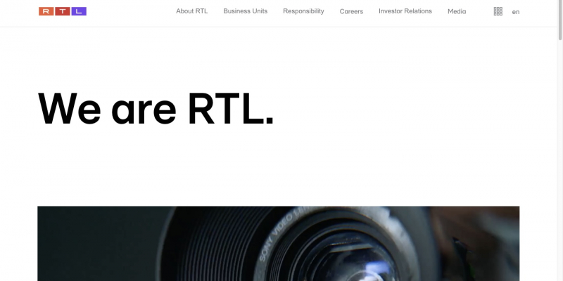 Screenshot of https://company.rtl.com/