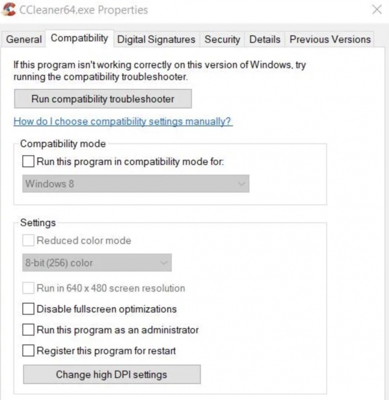 Run CCleaner With Administrator Rights