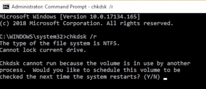 Run CHKDSK