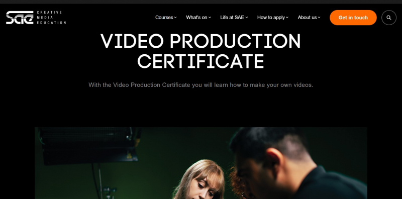 Video Production Certificate