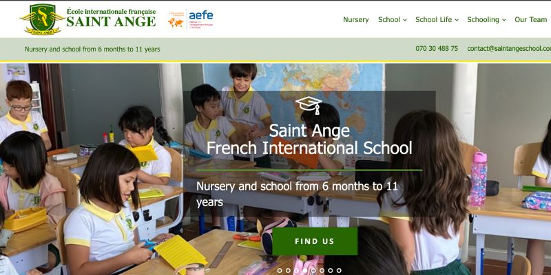 Screenshot of https://www.saintangeschool.com/