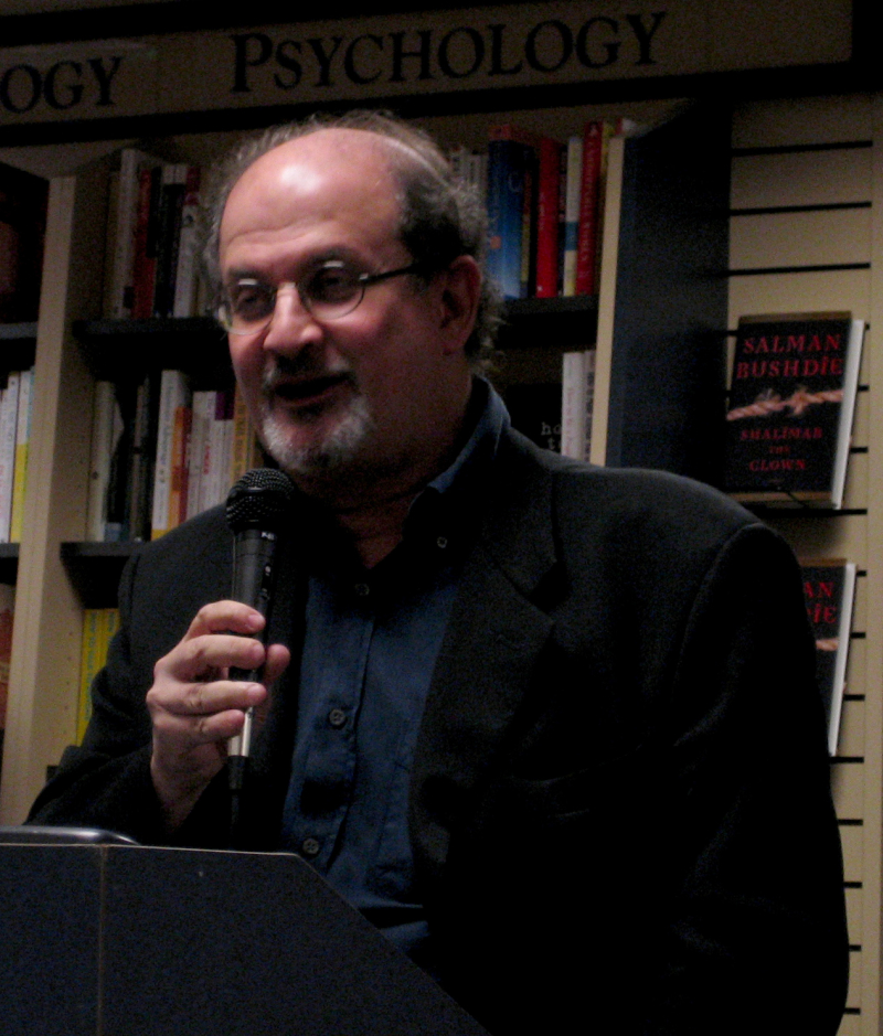 Photo on  Wikimedia Commons (https://commons.wikimedia.org/wiki/File:Salman-Rushdie-2.jpg)