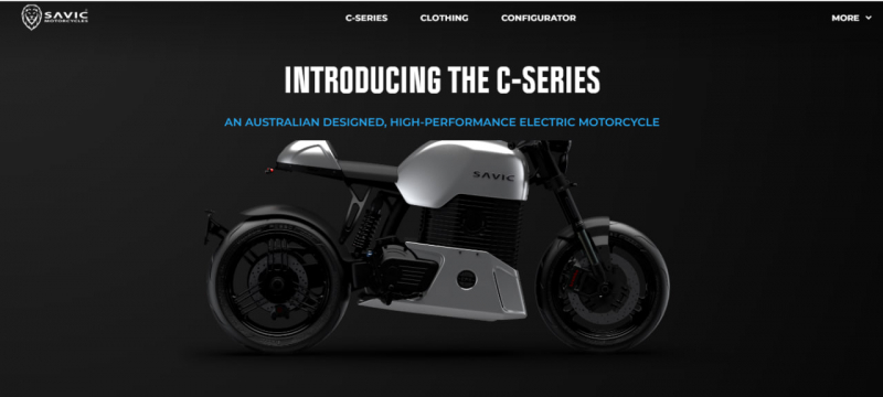 Screenshot of https://www.savicmotorcycles.com/