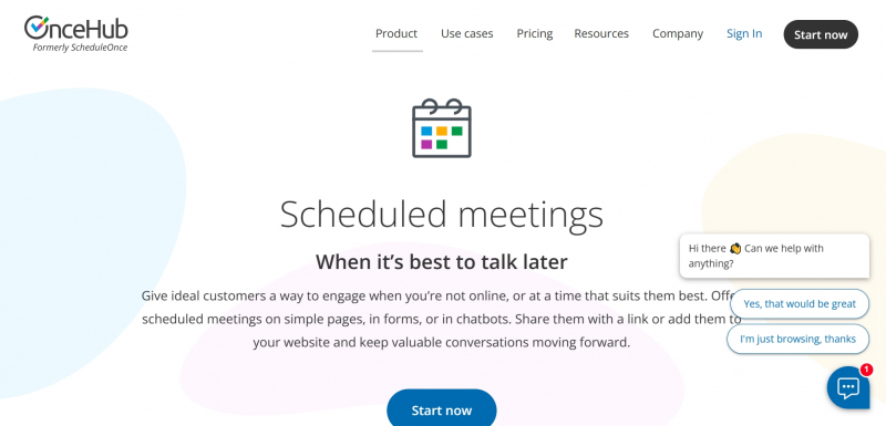 Screenshot via https://oncehub.com/engagement/scheduled-meetings